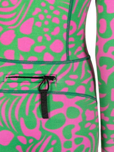 Cynthia Rowley Kauai Animal-print Wetsuit In Green