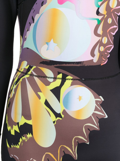 Cynthia Rowley Long-sleeve Wet Suit In Black