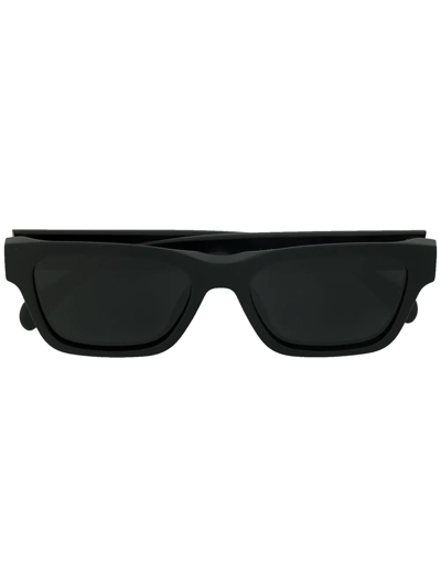 Shop Anine Bing Daria Square-frame Sunglasses In Black