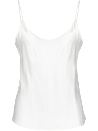 Shop La Perla Silk Camisole Pyjama-top In White