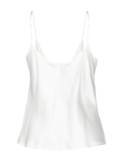 Shop La Perla Silk Camisole Pyjama-top In White