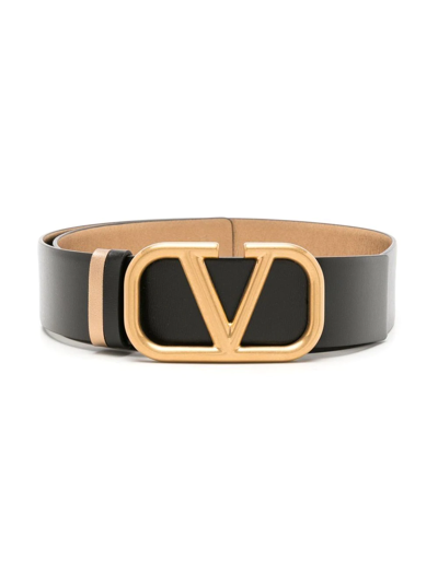 Valentino Garavani Vlogo Signature Belt in Ombré Cowhide Man Black 110