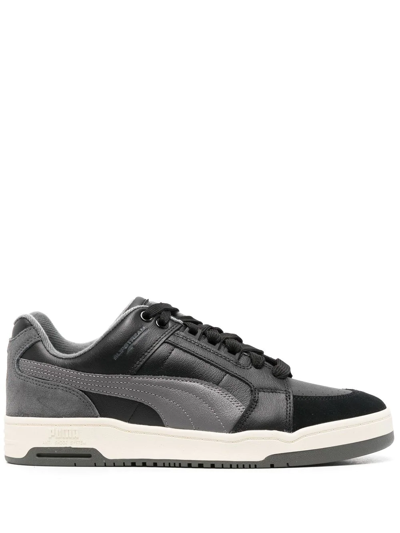 Shop Puma Slipstream L= Retro "black/dark Shadow" Sneakers