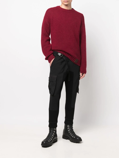 Dsquared2 Multiple Cargo-pocket Detail Trousers In Black