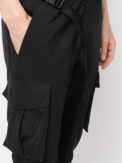 Dsquared2 Multiple Cargo-pocket Detail Trousers In Black