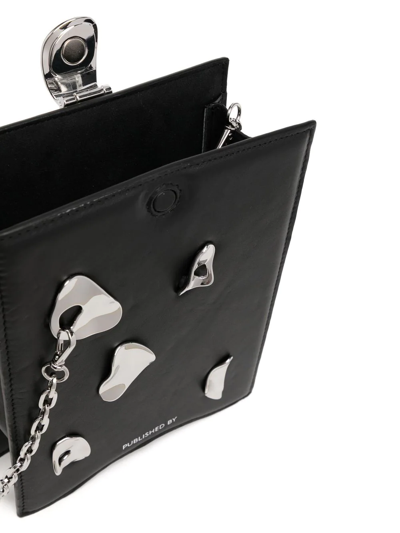 Shop Published By Chaink-link Shoulder Bag In Black