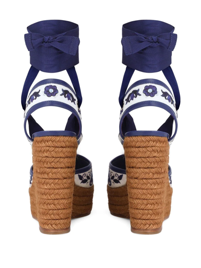 Dolce & Gabbana Dolce E Gabbana Womens Multicolor Other Materials Wedges In Blue