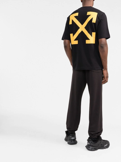 Off-white Off White T-shirts And Polos Black In Black White