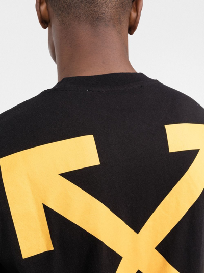 Off-white Off White T-shirts And Polos Black In Black White