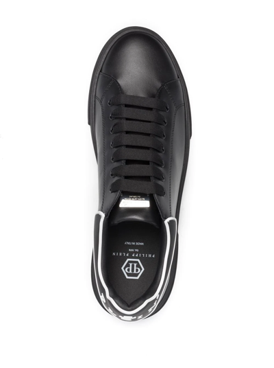 Shop Philipp Plein Big Bang Low-top Sneakers In Black