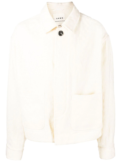 Shop Onefifteen X Anowhereman Buttoned-up Jacket In White