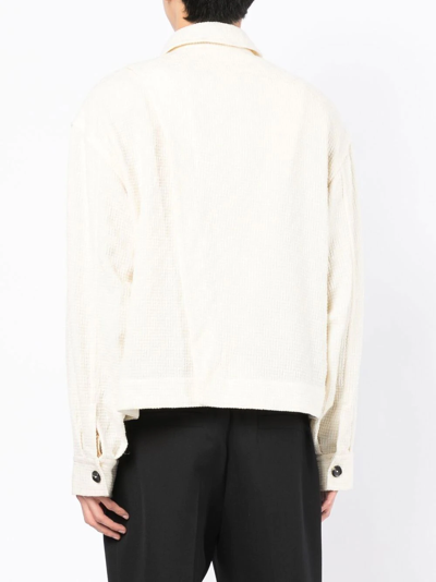 Shop Onefifteen X Anowhereman Buttoned-up Jacket In White