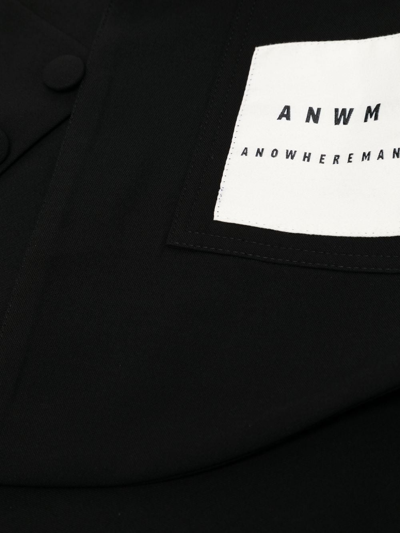Onefifteen X Anowhereman Logo-patch Scarf In Black