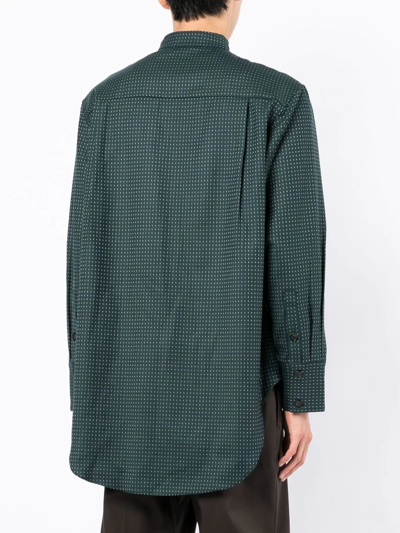 Onefifteen X Anowhereman Spot-print Shirt In Green