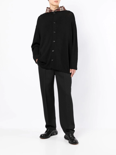 Onefifteen X Anowhereman Check-pattern Hoodie In Black