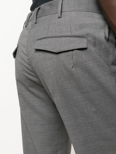 Pt Torino Tapered-leg Tailored Trousers In Grey