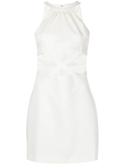 Shop Likely Isadora Cut-out Mini Dress In White