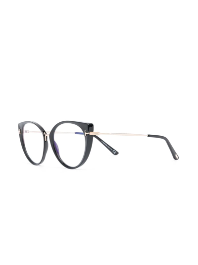 Tom Ford Cat-eye Optical Glasses In Black