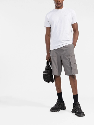 Off-white Diag Stripe Print T-shirt In Grey