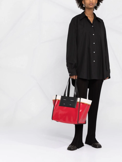 Shop Proenza Schouler White Label Large Morris Tote Bag In Red