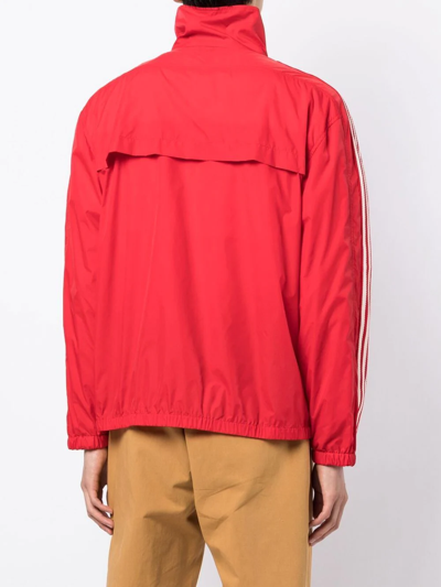 Shop Adidas Originals X Wales Bonner Zip Track Jacket In Red