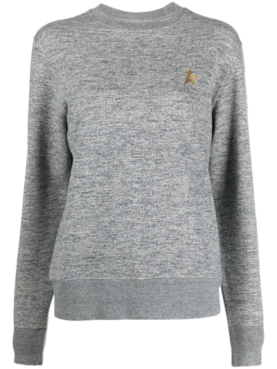 Shop Golden Goose Star-print Sweatshirt In Grey
