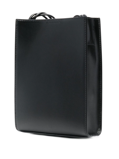 Jil Sander Logo-print Tangle Shoulder Bag In Black