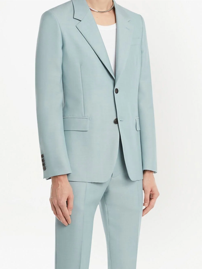 Shop Alexander Mcqueen Single-breasted Suit Jacket In Blue
