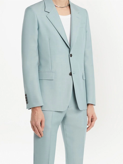 Alexander Mcqueen Single-breasted Suit Jacket In Blue
