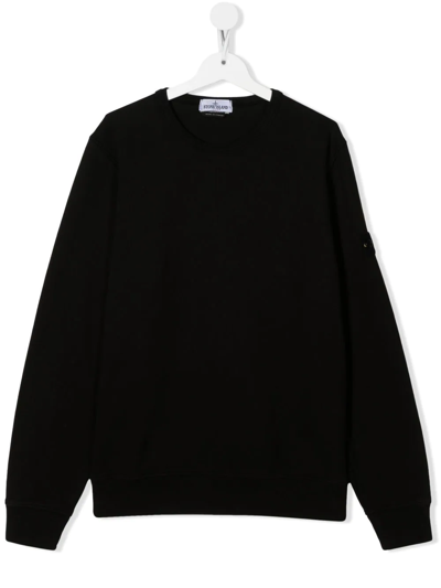 Stone Island Crew-neck Sweatshirt In Black