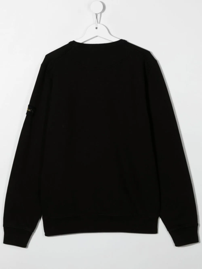 Stone Island Crew-neck Sweatshirt In Black