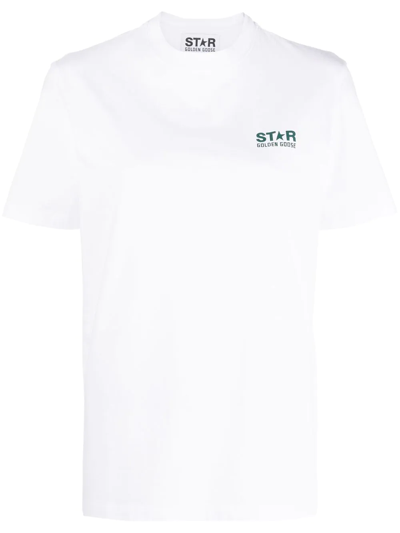 Shop Golden Goose Star Collection T-shirt In White