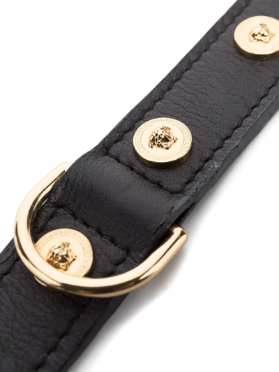 Shop Versace Large Icon Pet Collar In Black