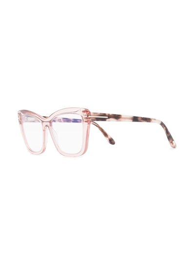 Tom Ford Wayfarer-frame Optical Glasses In Pink