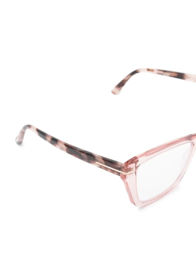 Shop Tom Ford Wayfarer-frame Optical Glasses In Pink