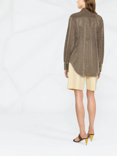 Shop Oseree Lumière Oversized Button-up Shirt In Neutrals