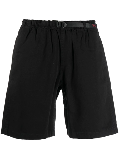 Shop Gramicci Buckle-fastening Waistband Shorts In Black