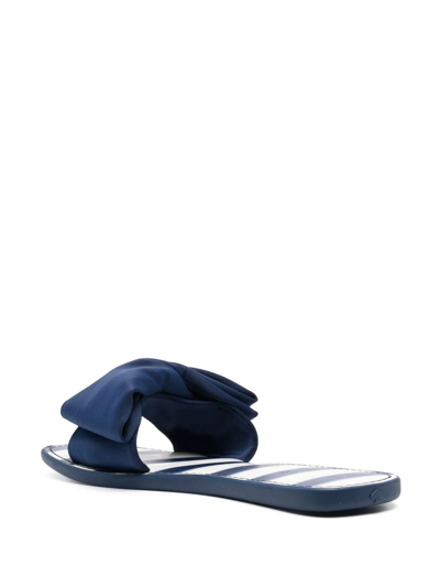 Kate Spade Bikini Bow Neoprene Slides In Blue