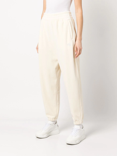 Alexander Wang High-waisted Track Trousers In Yellow