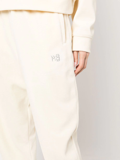 Alexander Wang High-waisted Track Trousers In Yellow