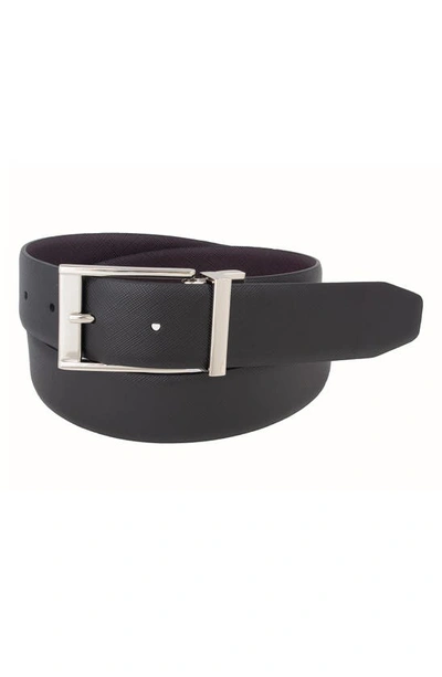 Shop Vince Camuto 32mm Reversible Leather Dress Belt In Black
