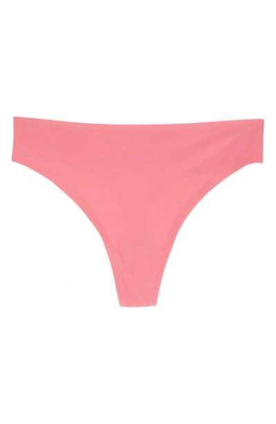 Shop Chantelle Lingerie Soft Stretch Thong In Rose Amour