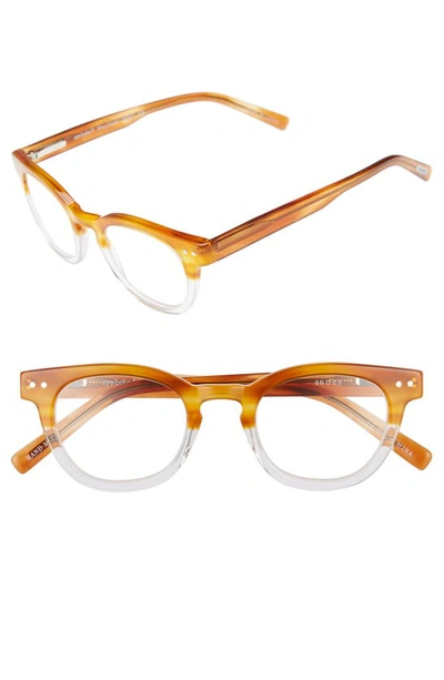Shop Eyebobs Waylaid 46mm Reading Glasses In Amber And Crystal
