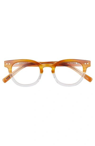 Shop Eyebobs Waylaid 46mm Reading Glasses In Amber And Crystal