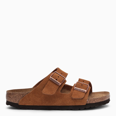 Shop Birkenstock Mink Super-birki Slippers In Suede In Brown