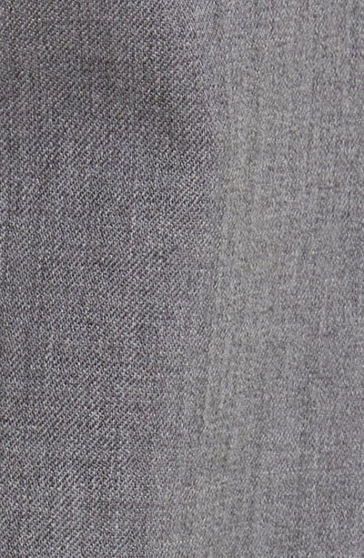 Shop Maria Mcmanus Stretch Wool Crop Cigarette Pants In Medium Heather Grey