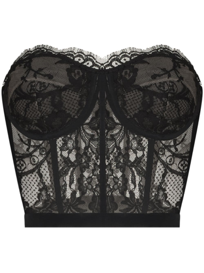 Alexander Mcqueen Alexander Mc Queen Black Lace Corset