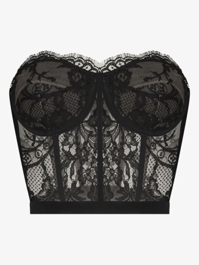 Alexander Mcqueen Alexander Mc Queen Black Lace Corset
