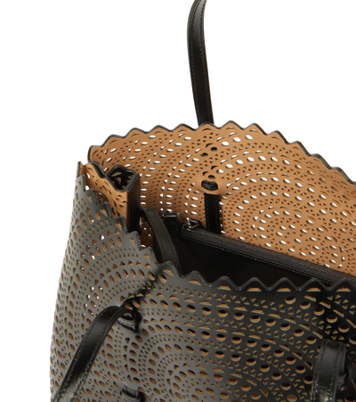 Alaïa Mina 32 Vienne Circulaire Black Tote Bag In Black