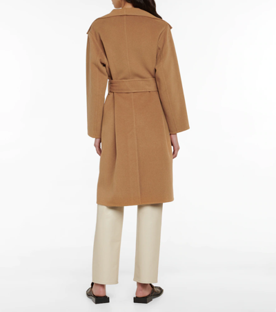 Shop Vince Wool And Cashmere Coat In Almond